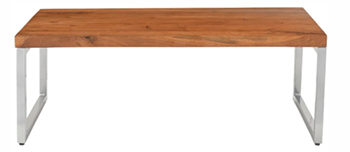 Acacia Wood & Iron Coffee Table