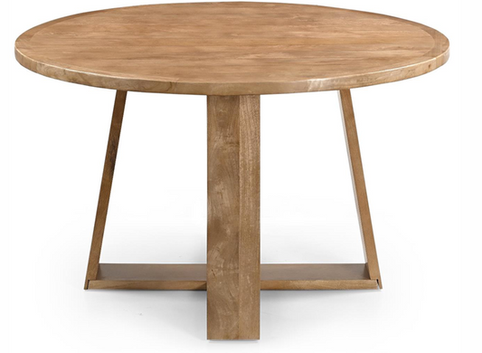 Mango Wood Circular Dining Table