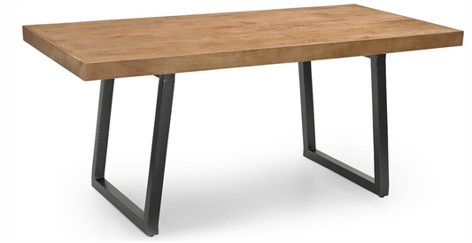 Mango Wood Dining Table with Iron Legs