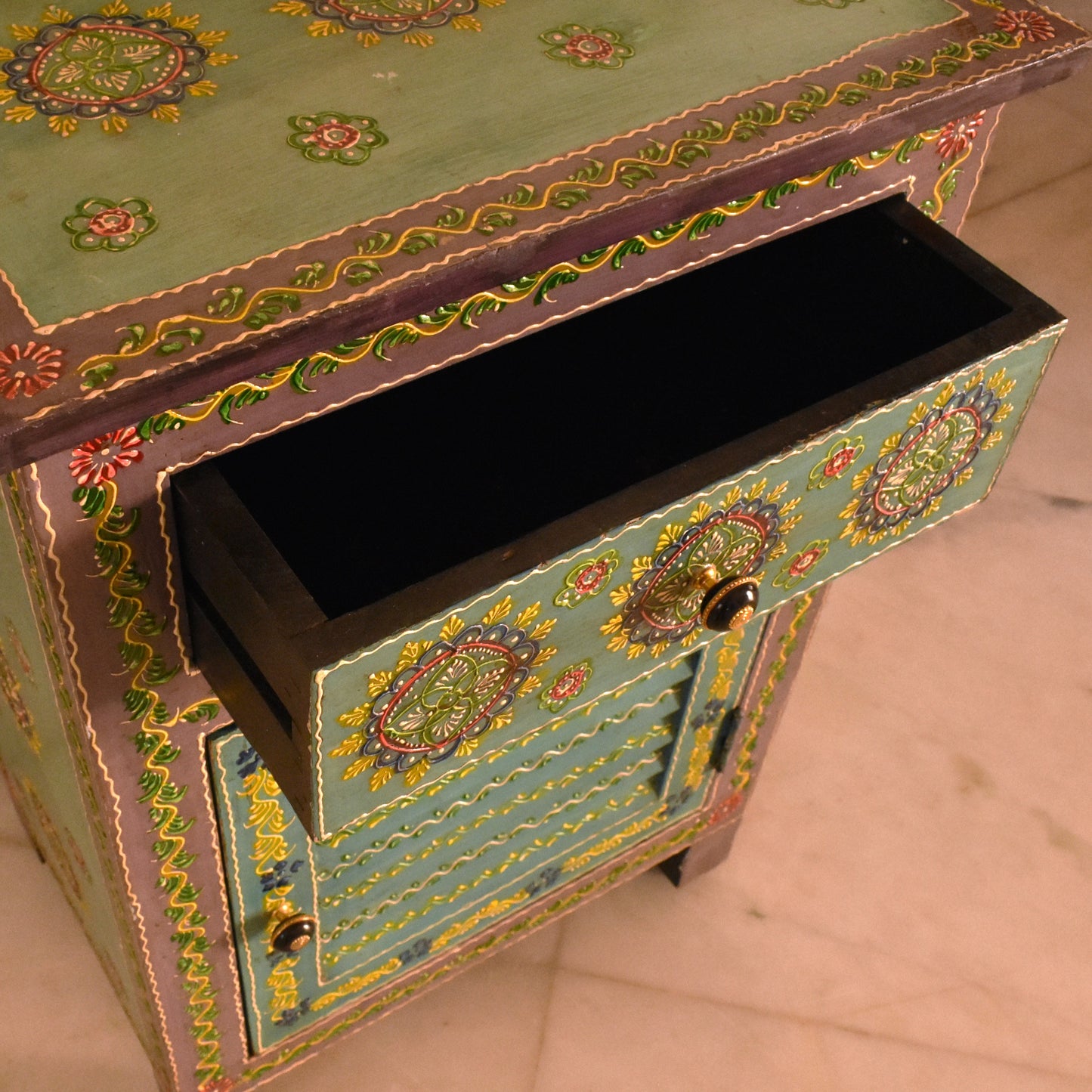 Handcrafted Indian Bohemian Cabinet
